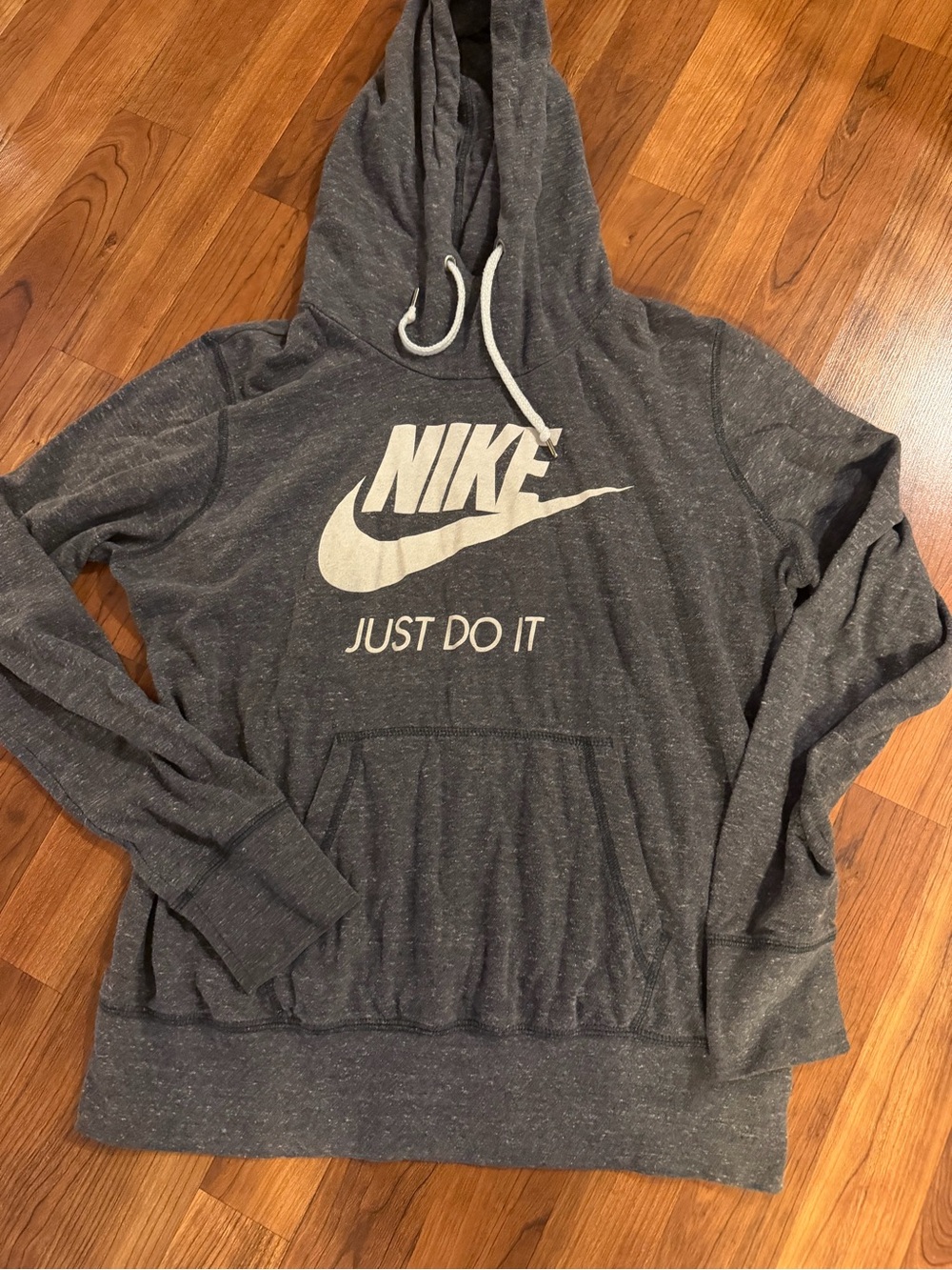 Nike Lightweight Pullover Hoodie in a heathered charcoal/dark gray size XL - Picture 5 of 11